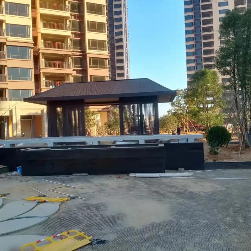 佛山創(chuàng)富吉工廠工程涼亭 地產(chǎn)園林景觀中的點(diǎn)睛之筆