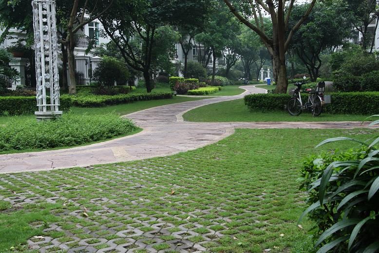 西安卉峰園林景觀工程 高質(zhì)植草磚賦能綠色建筑